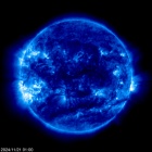 Click for time-lapse image of the sun