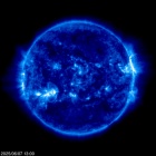 Click for time-lapse image of the sun